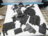 Lot Of Various Pistol / Rifle Cartridge Holders And A Holster And You