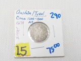 1460-1490 1 Kreuzer Sigismund The Rich Silver Coin County Of Tyrol