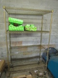 4 Shelf Metal Rack, Contents Not Included (Local Pick Up Only)