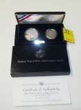 1991-1995 World War I I 50th Anniversary Commemorative Proof Coins Set