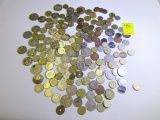 Large Lot Of Unsearched Foreign Coins