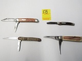 Lot Of 4 Well Used Pocket Knives