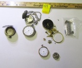 Pocket Watches For Parts Or Repair And Some Pocket Watch Parts