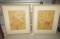 2 French Wall Art Textured Prints In Beautiful Frames (local Pickup Only)