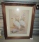 Large Print Featuring 2 Egrets In Solid Wood Frame (local Pickup Only)