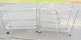 2 Stainless Steel Rolling Racks (local Pickup Only)