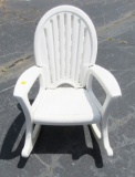 Large Hard Plastic Lawn / Patio / Deck Rocking Chair (local Pickup Only)