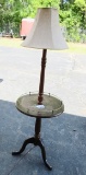 Vtg 1950s Solid Wood Lamp Table (local Pickup Only)