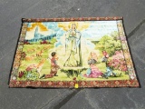 Large Vtg Wool Wall Tapestry