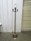 Vtg 4 Light Brass Floor Lamp W/ Marble Accents  (NO SHIPPING)