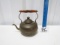 Vtg Solid Brass Teapot