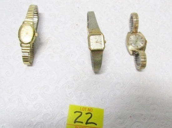 3 Vtg Ladies Quartz Watches