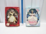 1998 Magical Holiday Barbie And A Jakk's Cinderella Doll