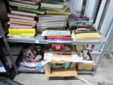 2 Shelves Of Miscellaneous Items: Cookbooks, Wildlife Books, Adding  (NO SHIPPING)