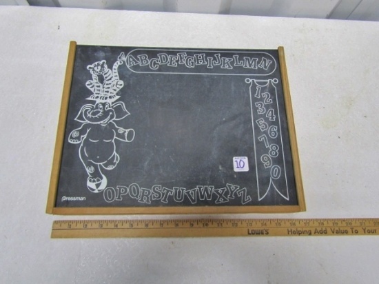 Vtg Pressman Child's Laptop / Desktop Chalkboard W/ Storage