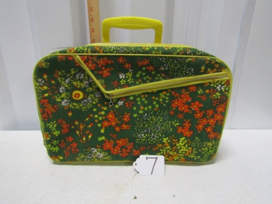 Vtg Over Night Suitcase For Children