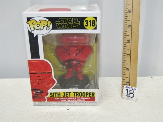 N I B Funko Pop Disney Star Wars Sith Jet Trooper # 318 Bobble Head