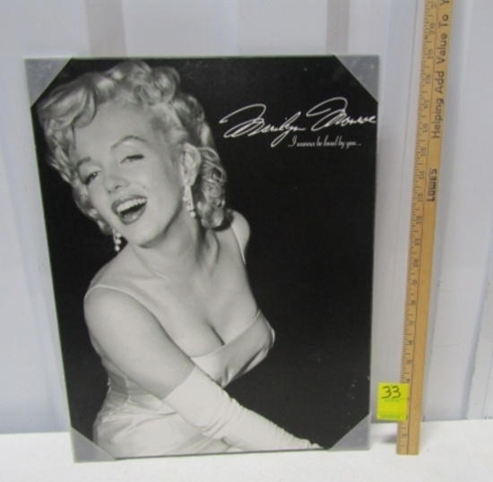New Marilyn Monroe Print On Board