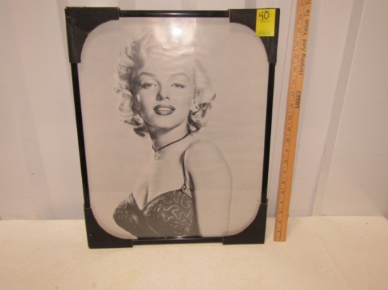 New Large Framed Photo Copy Of Marilyn Monroe