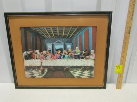 Vtg 3 - D Picture Of The Last Supper