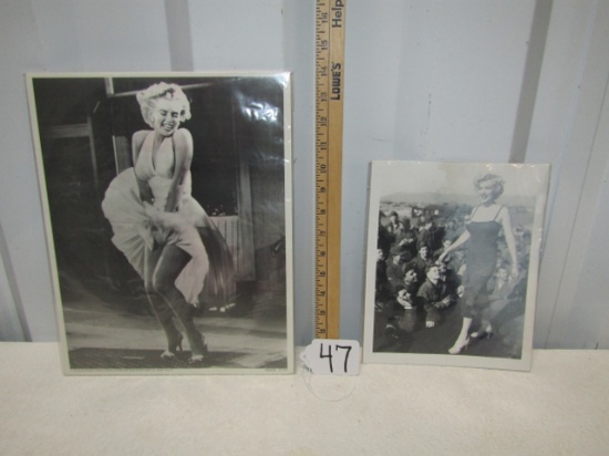 2 Photo Prints Of Marilyn Monroe