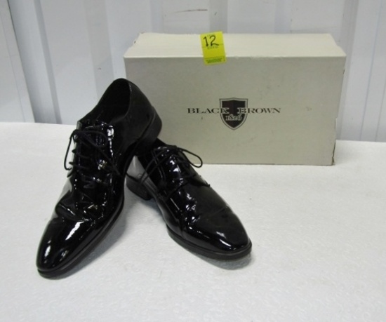Pair Of Formal Black Patent Leather Shoes Worn 1 Time