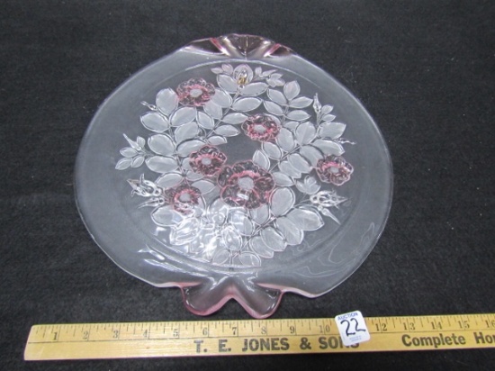 Mikasa Art Glass Serving Platter
