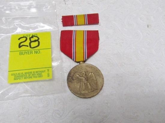 World War I I U. S. Army National Defense Campaign Medal