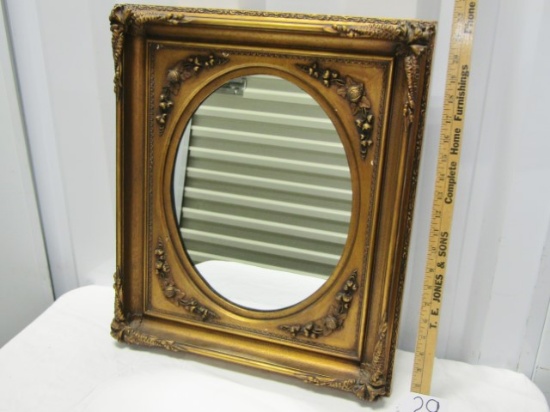 Nice Wall Mirror In A Beautiful Gilded Wood And Gesso Frame