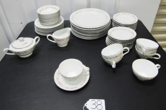 Service For 6 W/ Extras Of Danisco Fine China " Teahouse Rose " Pattern