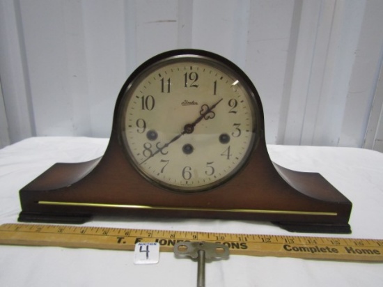 Vtg Linden West Germany Onion Head Mantle Clock