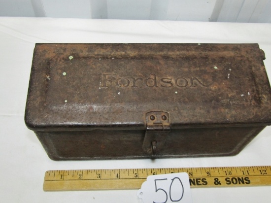 Antique 1917-1922 Steel Fordson Tractor Toolbox