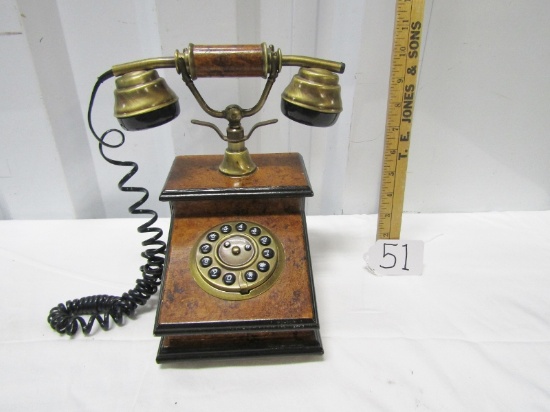 Vtg Replica Of An Antique Telephone