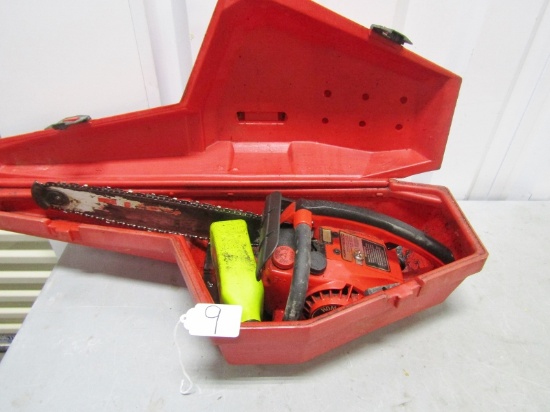 Homelite Textron Gas Powered Chain Saw W/ Case (NO SHIPPING)