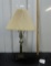 Vtg Brass Table / Desk Lamp W/ Swing Out Arm