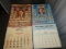 2 Vtg Presidential Calendars W/ Advertising From 1974 And 1986