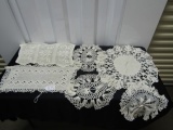 Lot Of 6 Vtg Hand Made Doilies