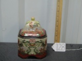 Modern Oriental Pottery Candy Jar