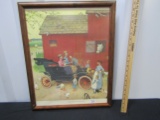 Framed Norman Rockwell Print The Famous Model T Was 