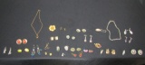 Costume Jewelry Lot: Rings, Necklaces, Earrings, Locket, Pendants, Etc