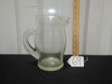 Crystal Pitcher W/ An Etched C