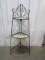 Folding Wrought Iron Corner Display (LOCAL PICK UP ONLY)Stand
