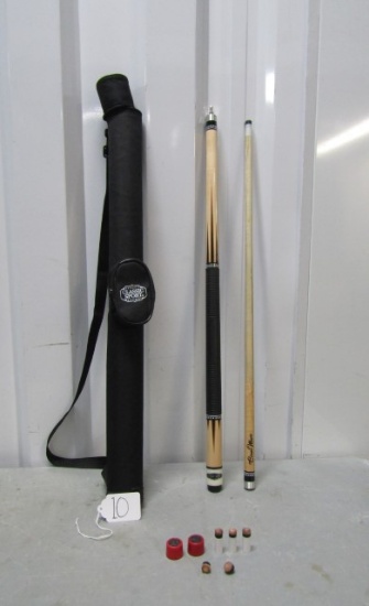 Classic Sport 2 Piece Pool Stick, Case And Accessories