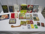 19 Decks Of Playing Cards, Several Bridge Books, Score Pads, A Mahong Book And