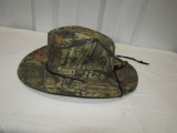 Gently Used Red Head Camo Hat W/ Chin String