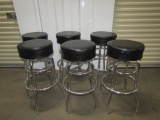 Lot Of 6 Swivel Seat Bar Stools (LOCAL PICK UP ONLY)