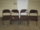 4 Very Good Metal Folding Chairs (LOCAL PICK UP ONLY)