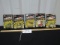 5 N I B Vtg 1989 1:64 Scale Diecast Race Cars W/ Trading Card And Stand