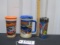 New Ward Burton Hardee's Plastic Cup, Ward Burton Travel Mug And A Jeff Gordon
