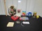 Vtg Jeff Gordon Lot: Race Ball, Plaque, Mug, Glass, Belt Buckle, Hood Switch Cover, Etc
